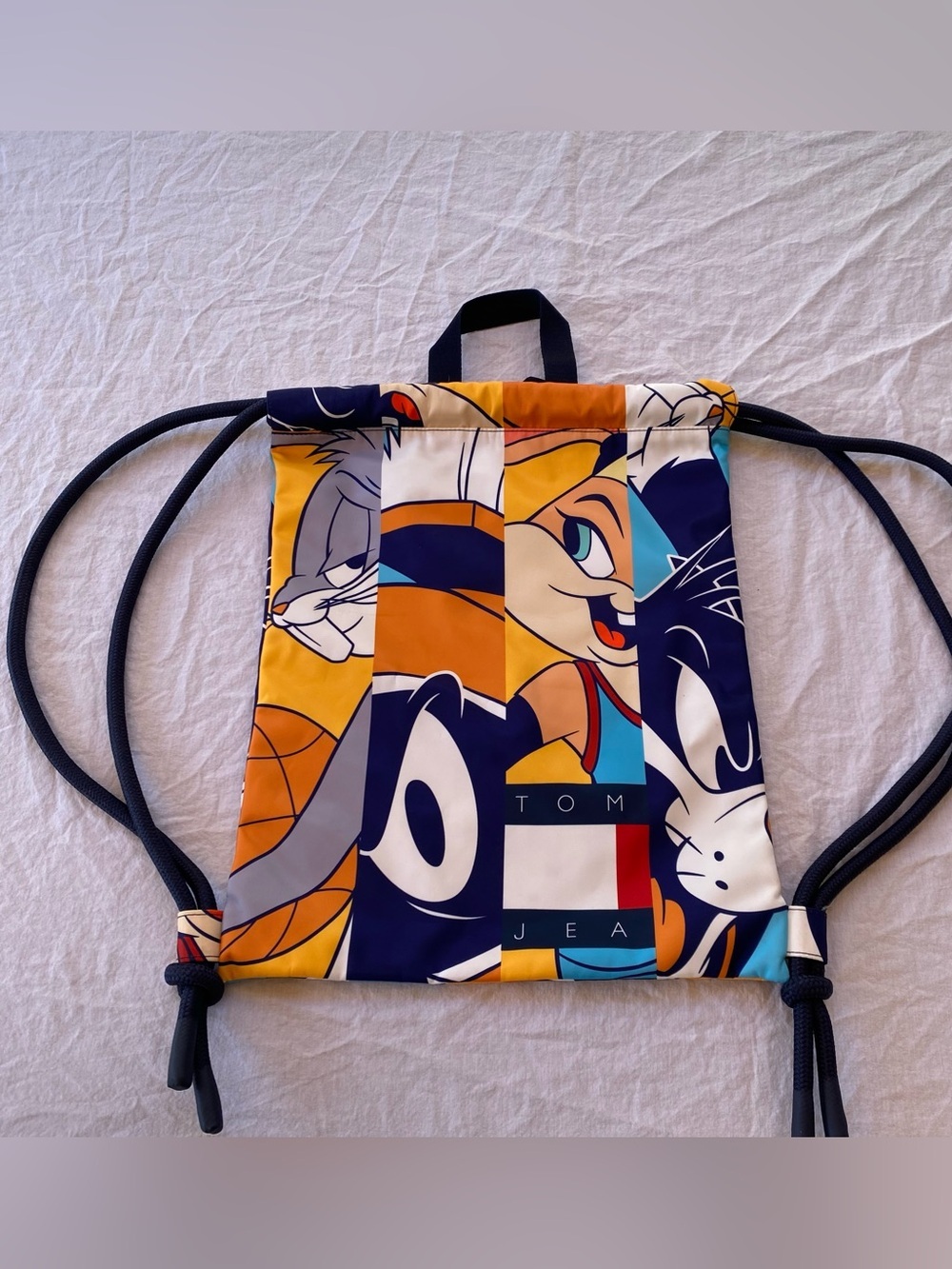 Tommy Jeans x Space Jam New Legacy Drawstring Backpack Bugs Bunny Lola Tunes Bag